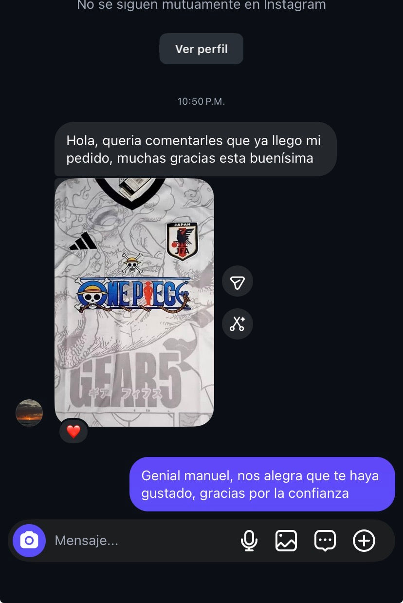 Reseña de cliente en Instagram