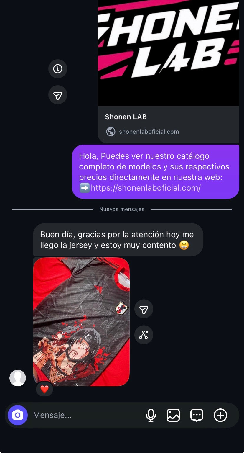 Reseña de cliente en Instagram