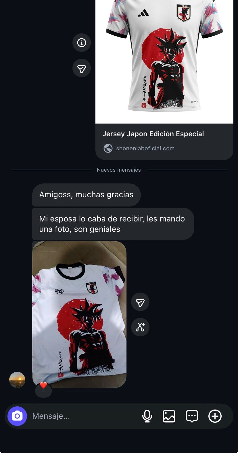 Reseña de cliente en Instagram