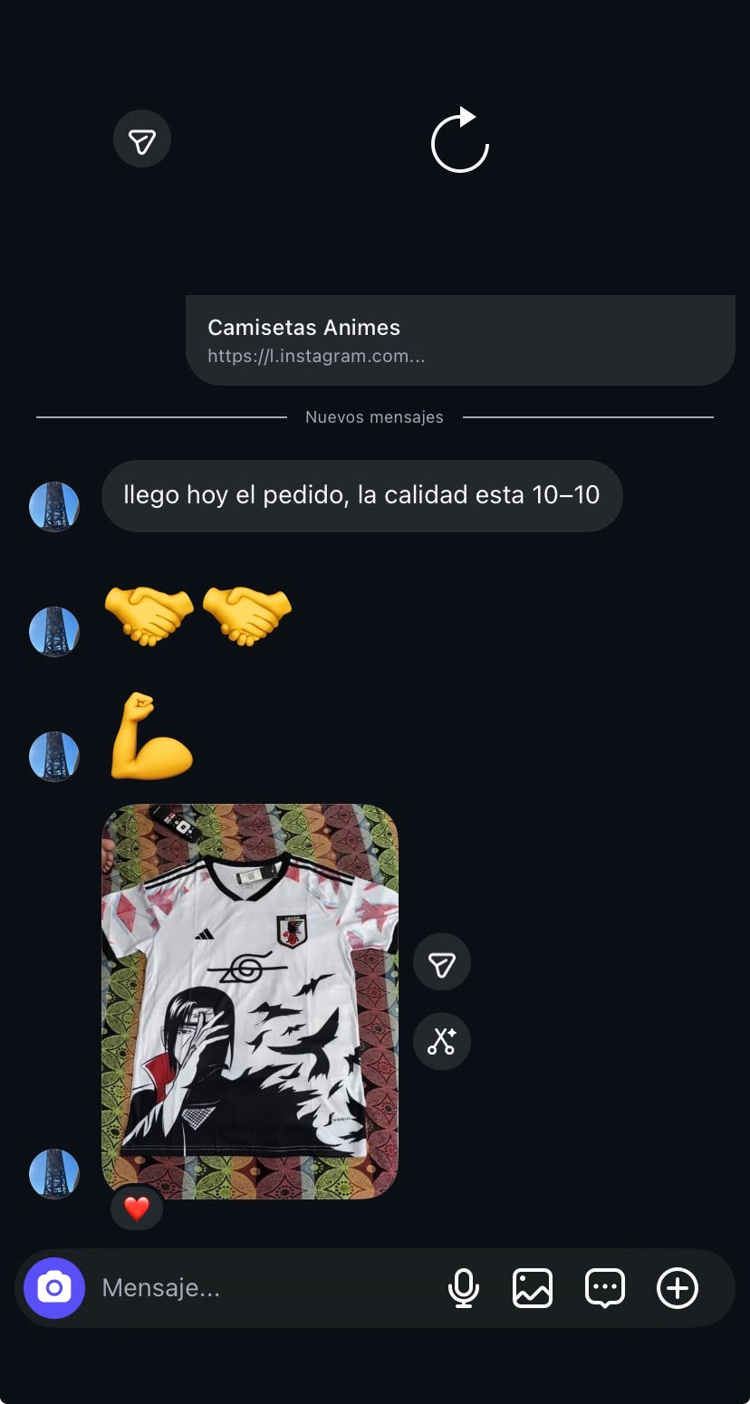 Reseña de cliente en Instagram