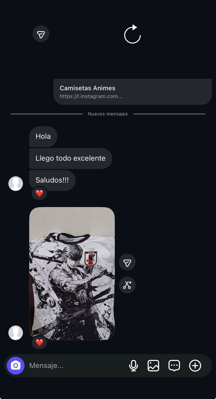 Reseña de cliente en Instagram