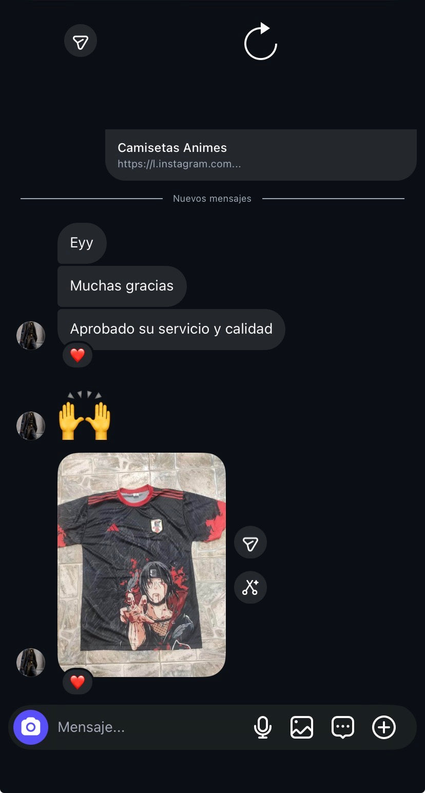Reseña de cliente en Instagram